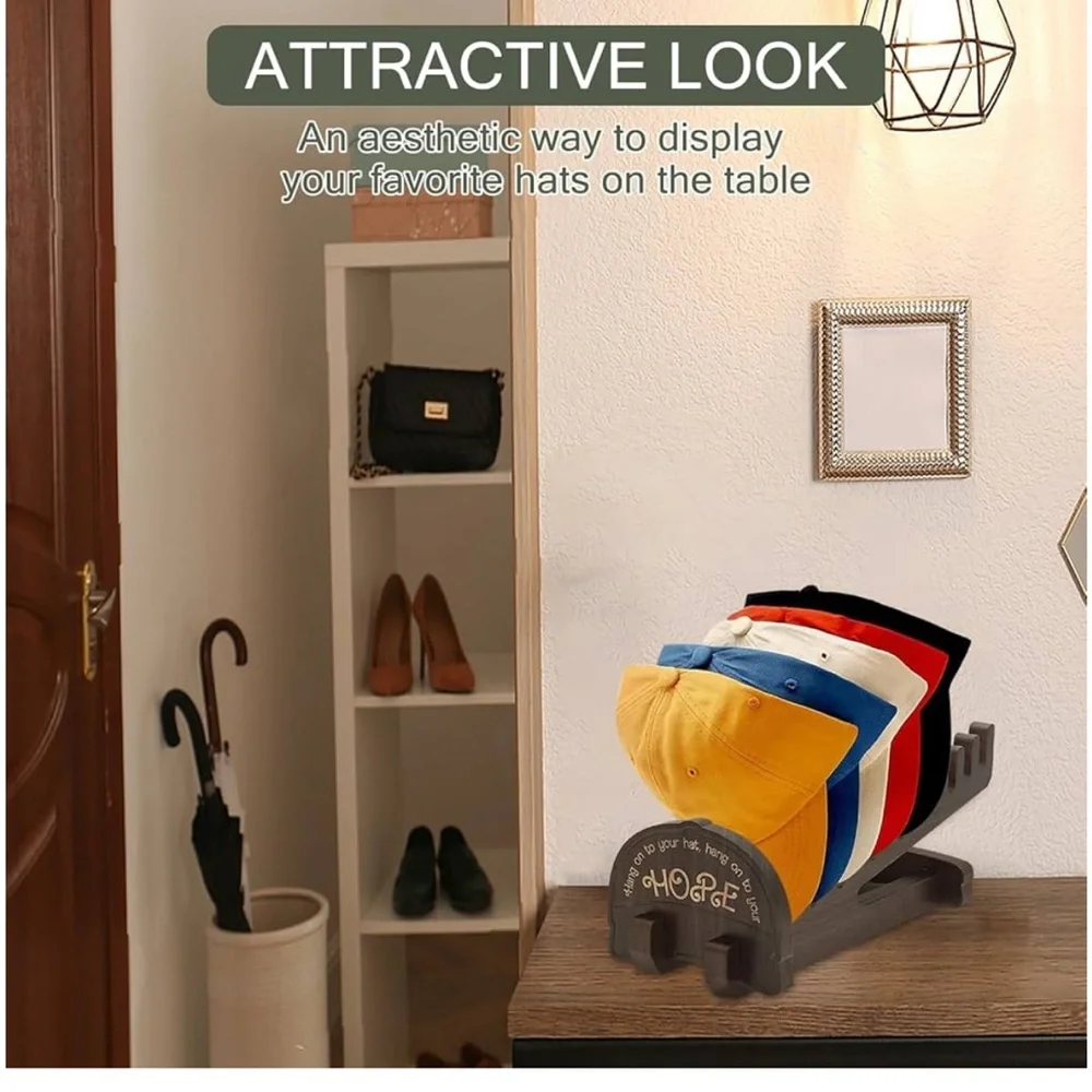 Wooden Hat Rack Organizer